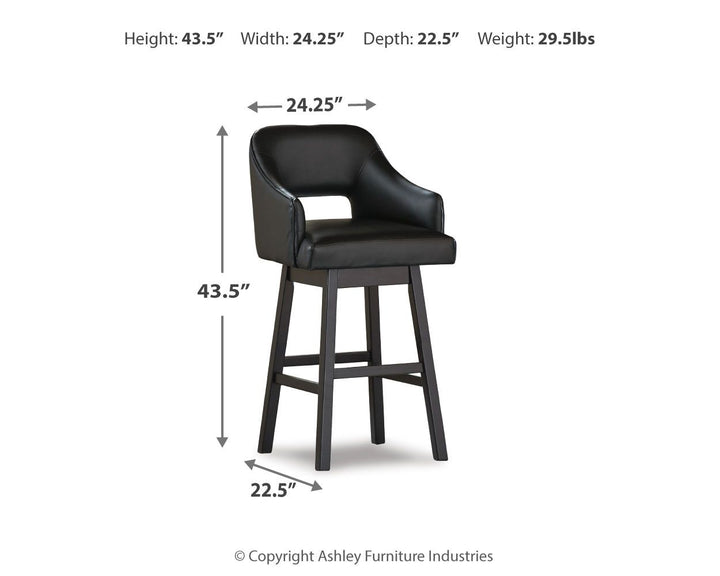 Tallenger - Upholstered Swivel Barstool (Set of 2)