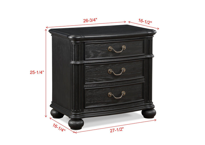 Kingsbury - Nightstand - Black