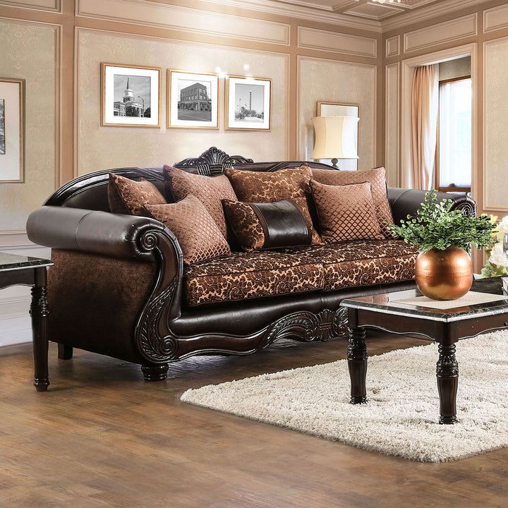 Elpis - Sofa - Brown / Espresso