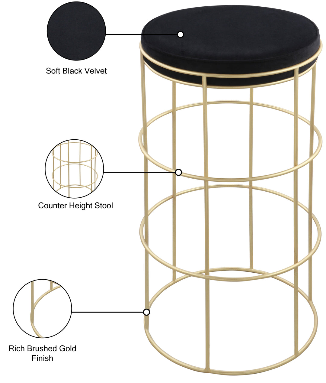 Rebar - Counter Stool