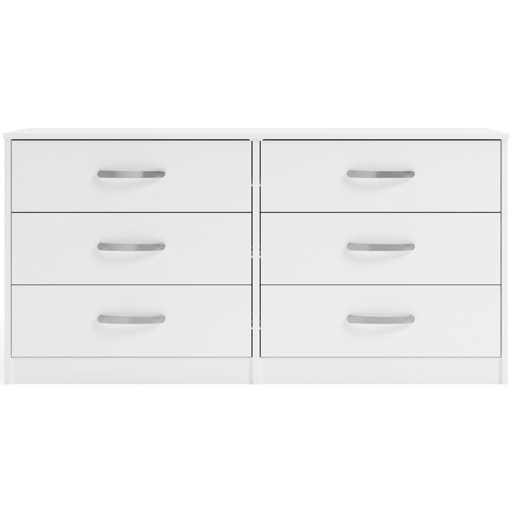 Flannia - White - Six Drawer Dresser - 29'' Height