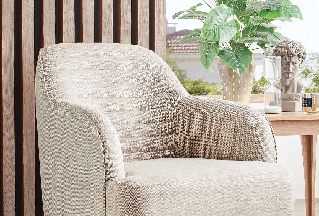 Taupe Colt Feather Sona Armchair