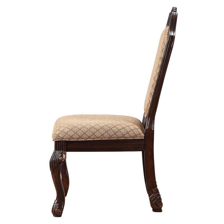 Chateau De Ville - Side Chair (Set of 2) - Fabric & Espresso Finish