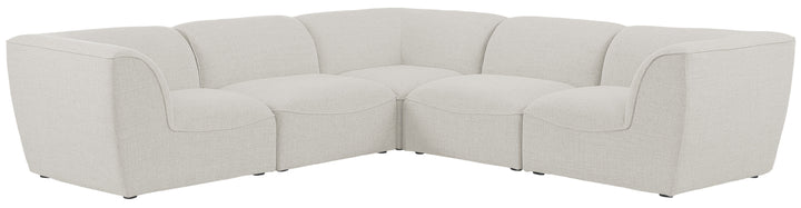 Miramar - Modular Sectional 5 Piece - Cream - Modern & Contemporary