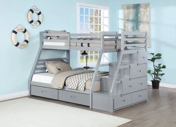 GREY BUNK BED 5236 /5036 (FURNITURE WORLD)