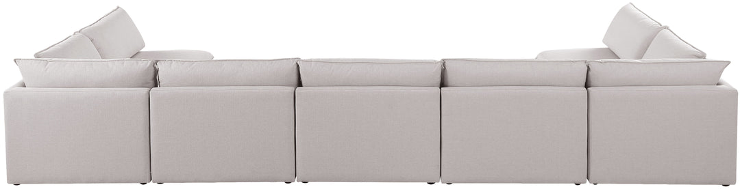 Mackenzie - Modular Sectional 7 Piece - Beige - Fabric