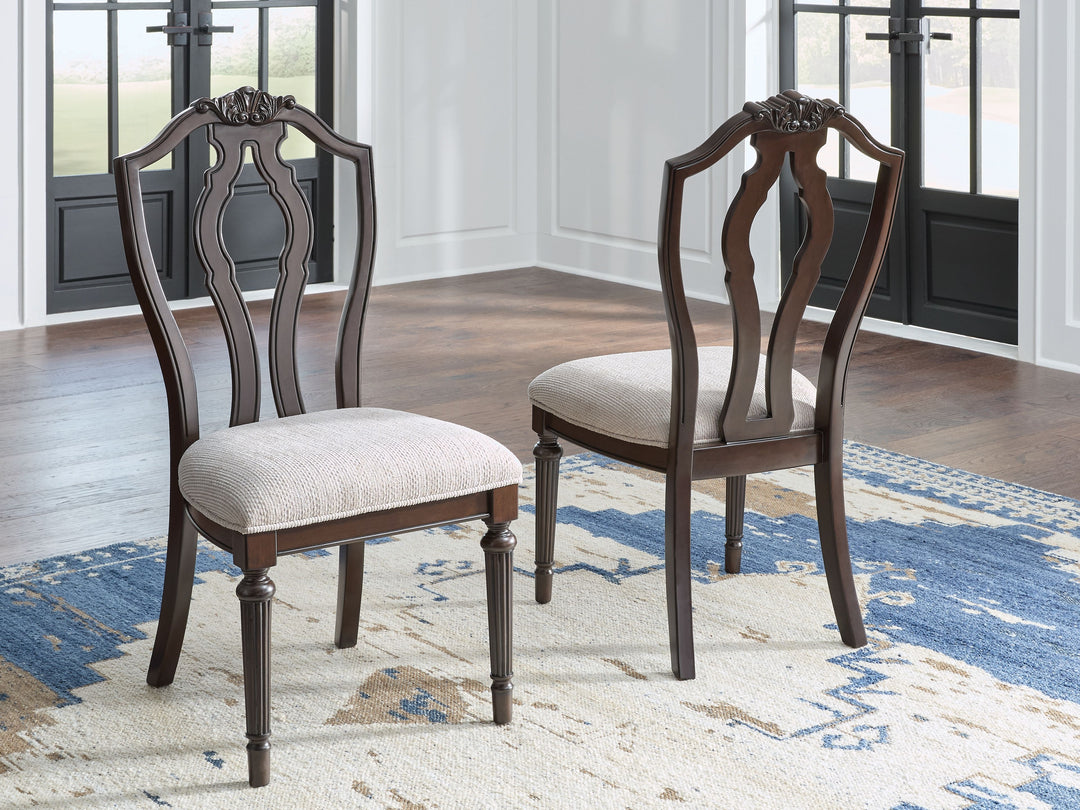 Lavinton - Tan / Brown - Dining Upholstered Side Chair (Set of 2)