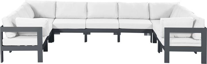 Nizuc - Outdoor Patio Modular Sectional - White - Modern & Contemporary