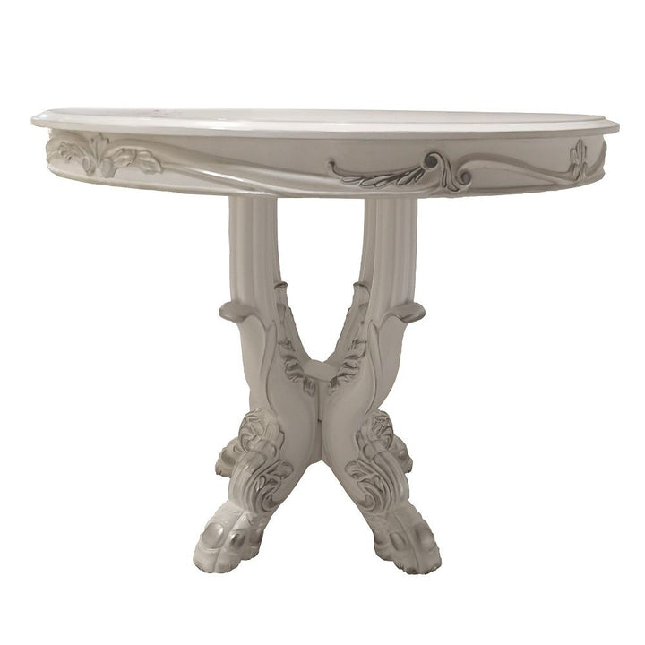 Dresden - Counter Height Table 48"L - Bone White Finish