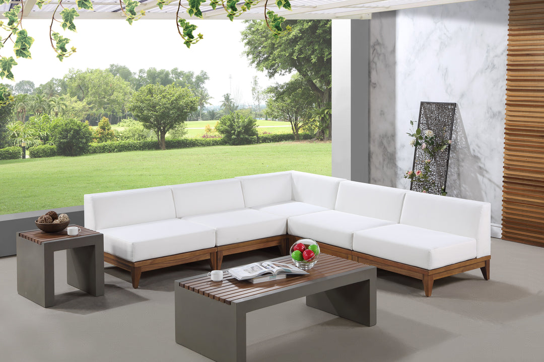 Rio - 5 Piece Modular Sectional - Off White - Fabric