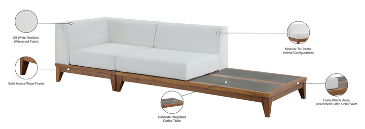 Rio - Modular Sofa - Off White - Concrete