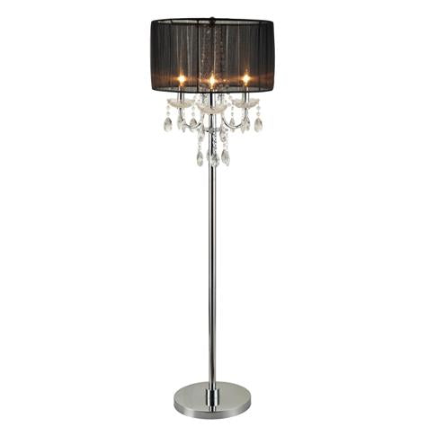 Chandelier Black 62" Floor Lamp