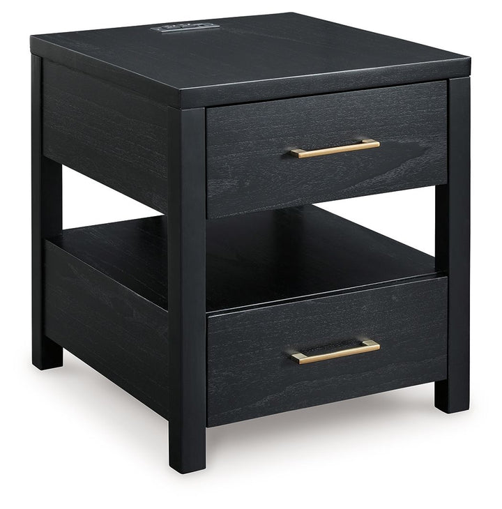 Winbardi - Black - Rectangular End Table