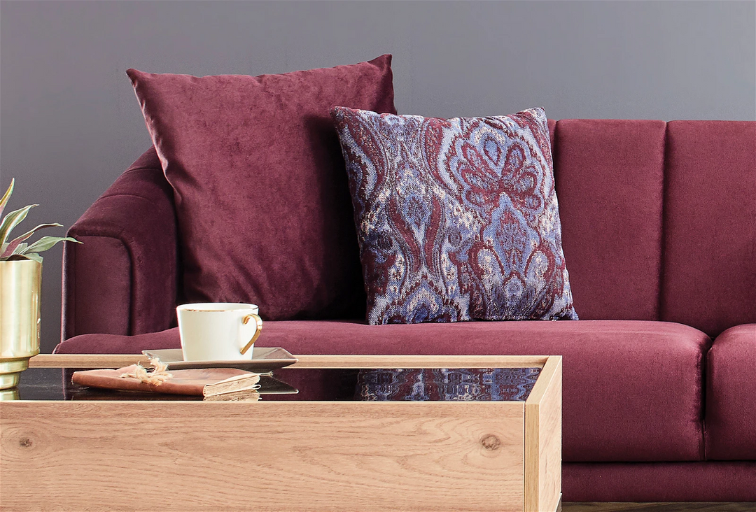 Purple Velvet Sona 2-Seater Sofa