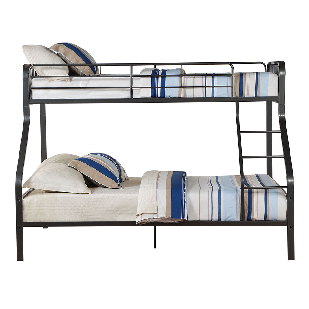 Caius - Twin Long Over Queen Bunk Bed - Gunmetal