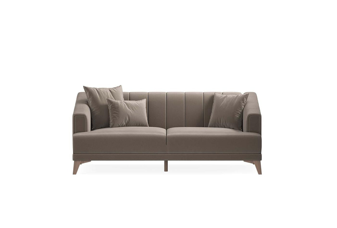 Brown Colt Feather Sona 2-Seater Sofa