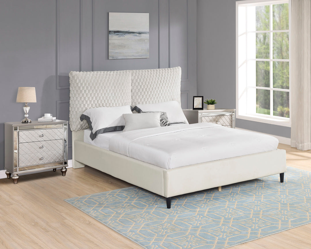 Violet - Queen Bed - White Dove