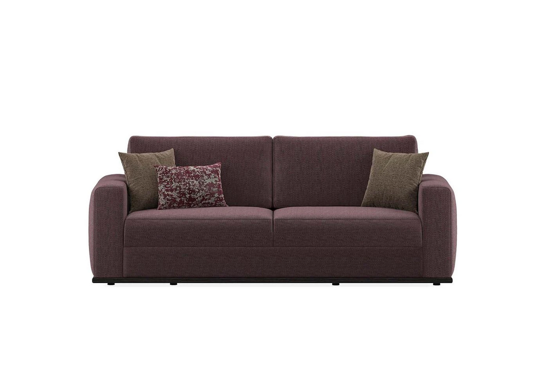 Carino 3-Seater Sofa, Linen (Red)