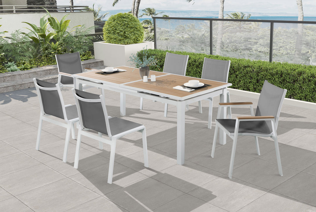 Nizuc - Outdoor Patio Dining Arm Chair (Set of 2) - Grey