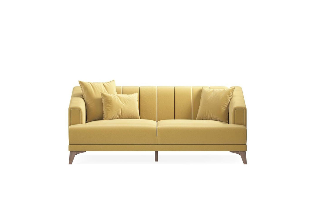 Mustard Colt Feather Sona 2-Seater Sofa