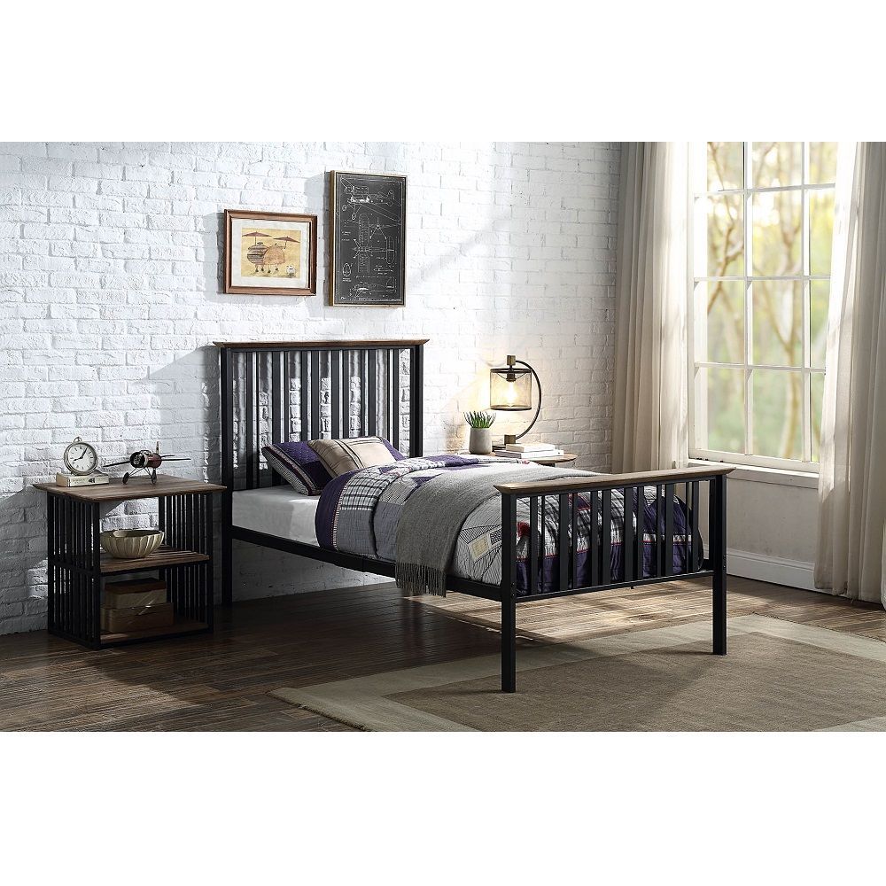 Zudora - Twin Bed - Black