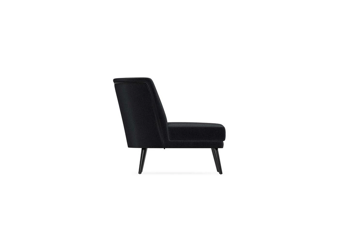 Carino Armchair, Velvet (Dark Grey)