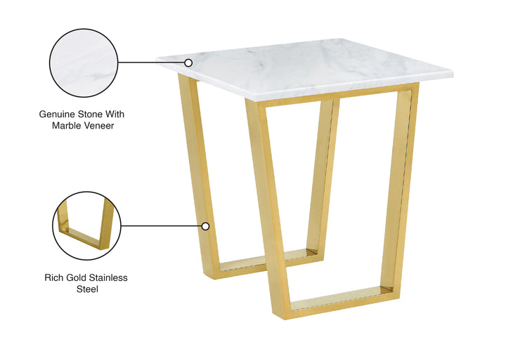 Cameron - End Table - Gold