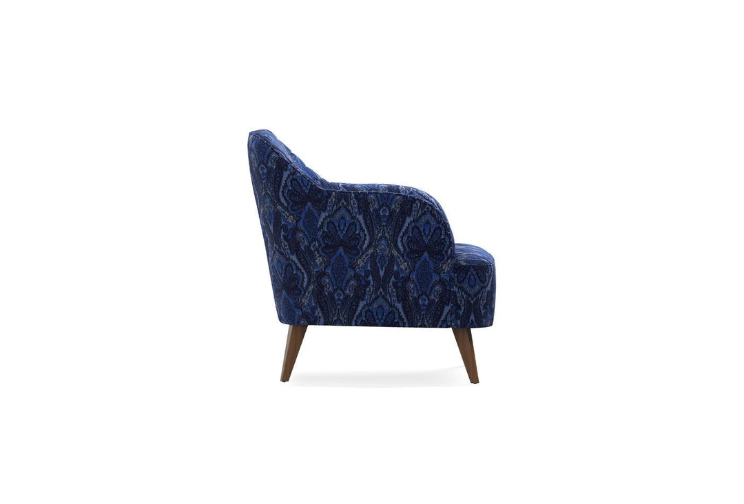 Navy Blue Linen Sona Armchair