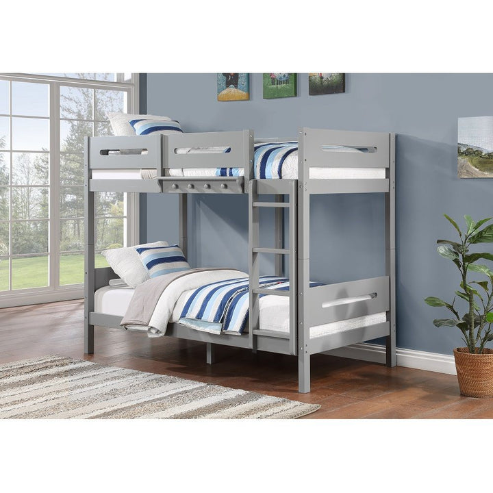 Edah - Twin Over Twin Bunk Bed - Gray