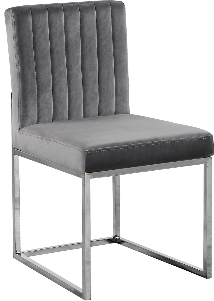 Giselle - Dining Chair with Chrome Base (Set of 2)