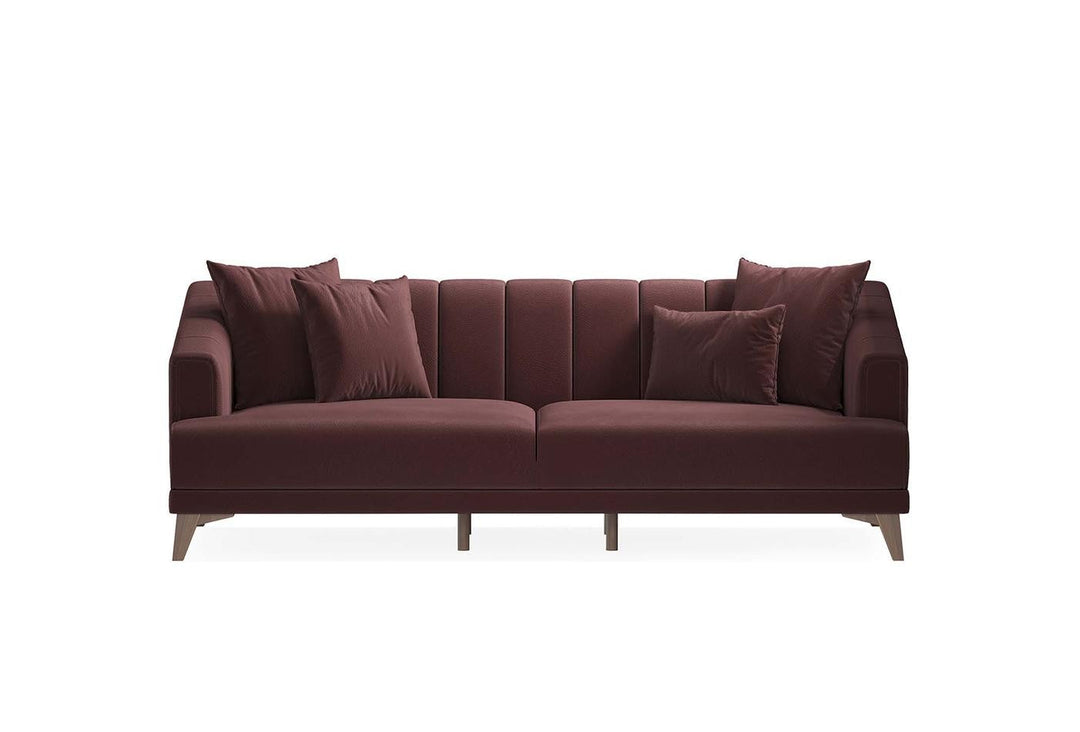 Purple Colt Feather Sona 3-Seater Sofa Bed