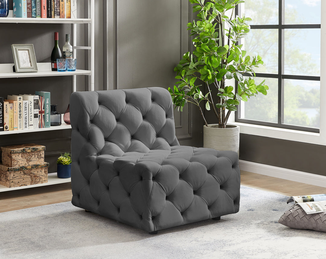 Tuft - Armless Chair - Gray