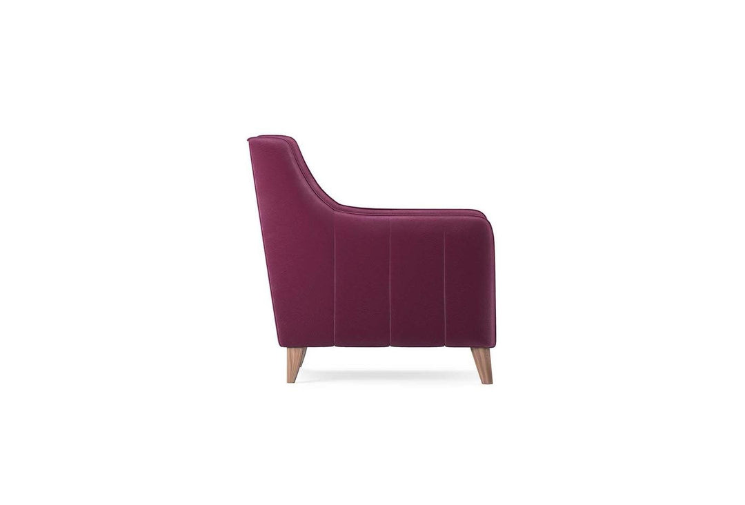 Burgundy Colt Feather Fabia Armchair