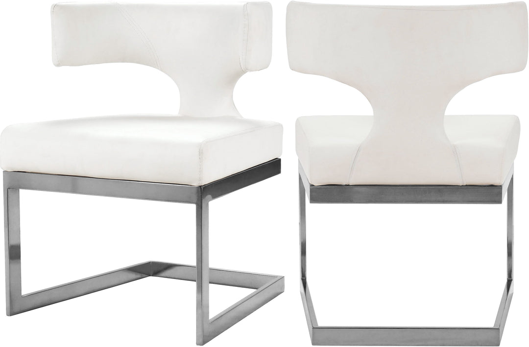 Alexandra - Dining Chair with Chrome Legs