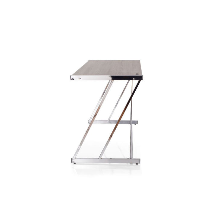 Finis - Desk - Weathered Oak & Chrome