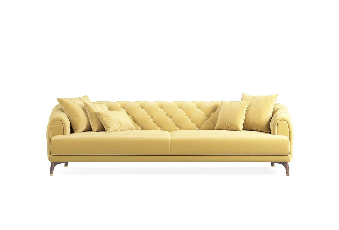 Mustard Colt Feather Navona 4-Seater Sofa