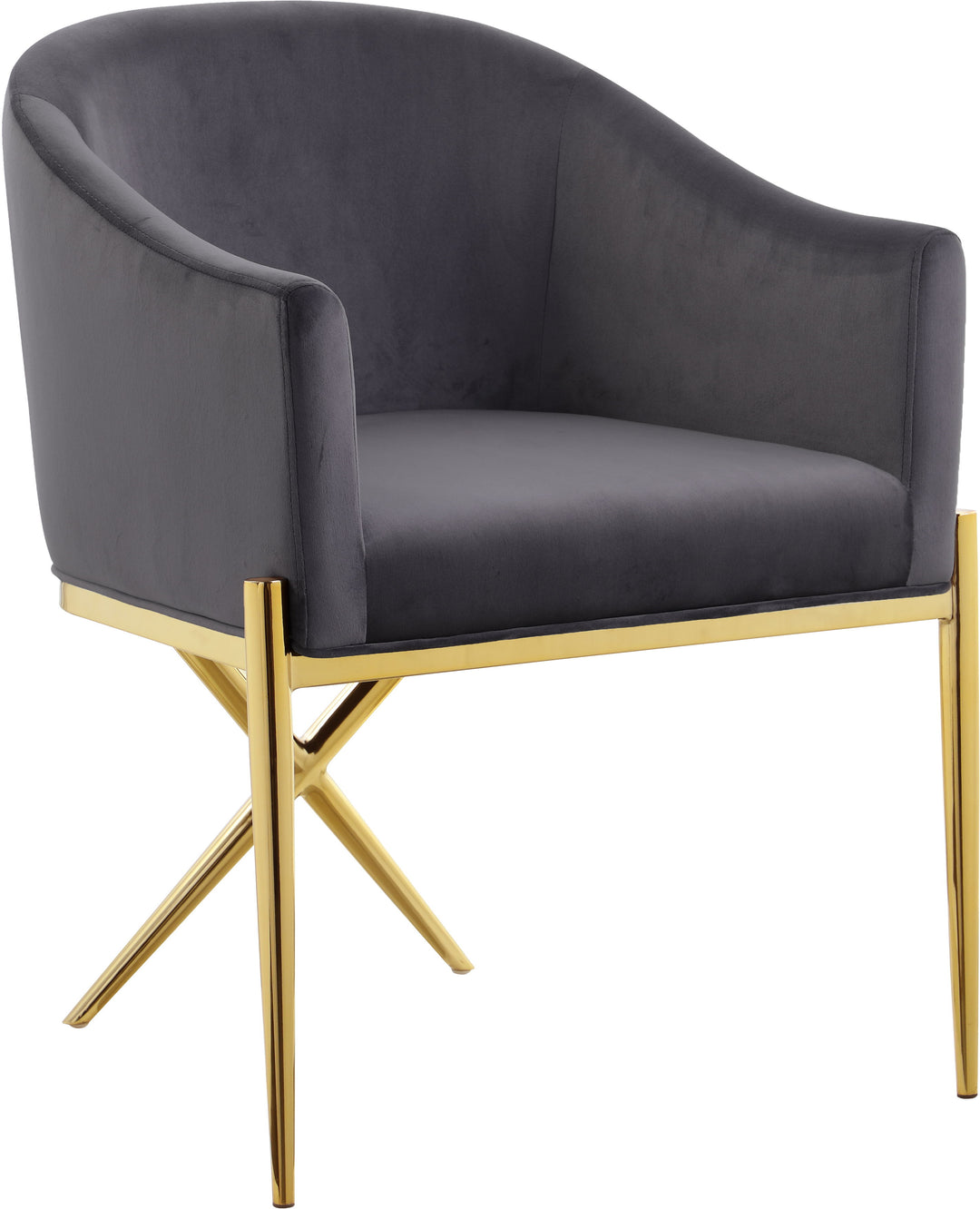 Xavier - Dining Chair with Gold Legs