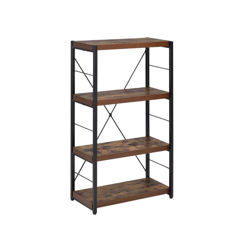 Bob - Bookshelf - Weathered Oak & Black