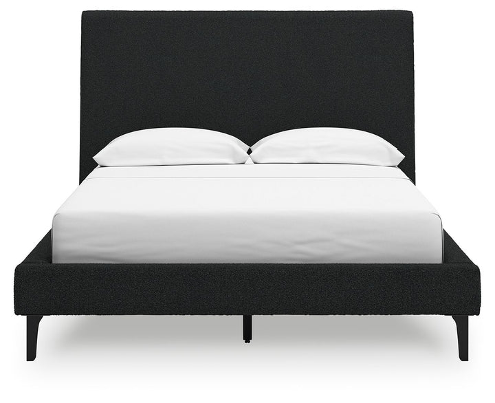 Cadmori - Upholstered Bed With Roll Slats