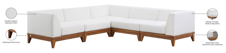 Rio - 5 Piece Modular Sectional - Off White