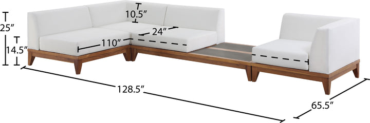 Rio - 4 Piece Modular Sectional - Off White