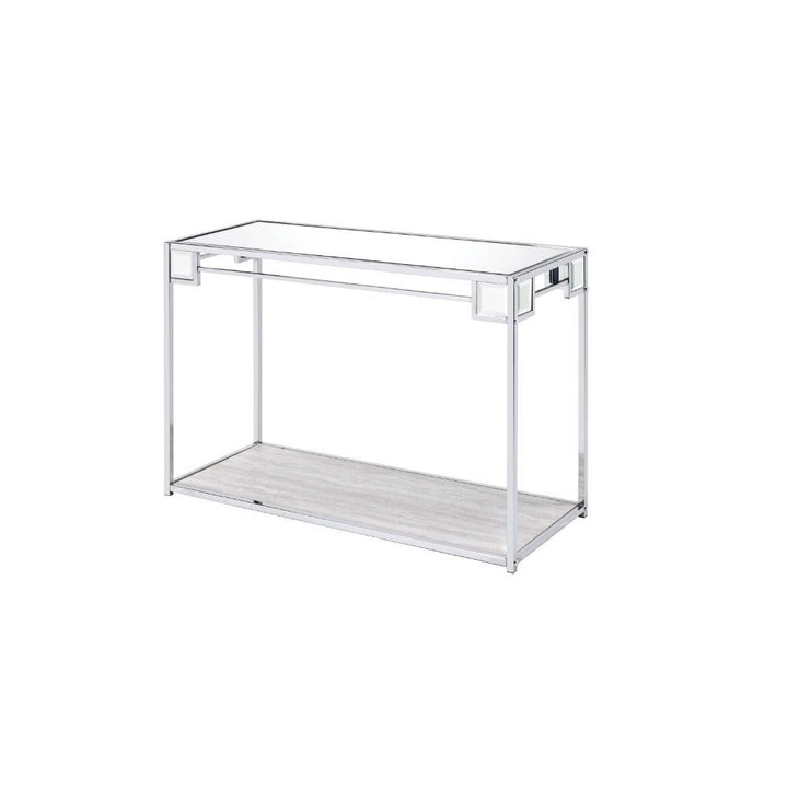 Asbury - Accent Table - Mirrored, Chrome