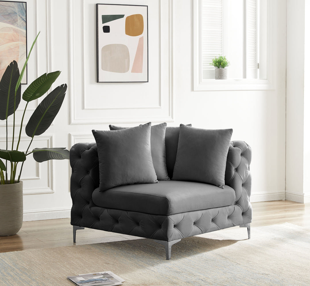 Tremblay - Corner Chair - Gray