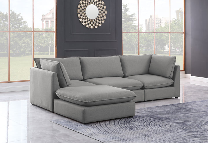 Mackenzie - Modular Sectional 4 Piece - Gray - Fabric