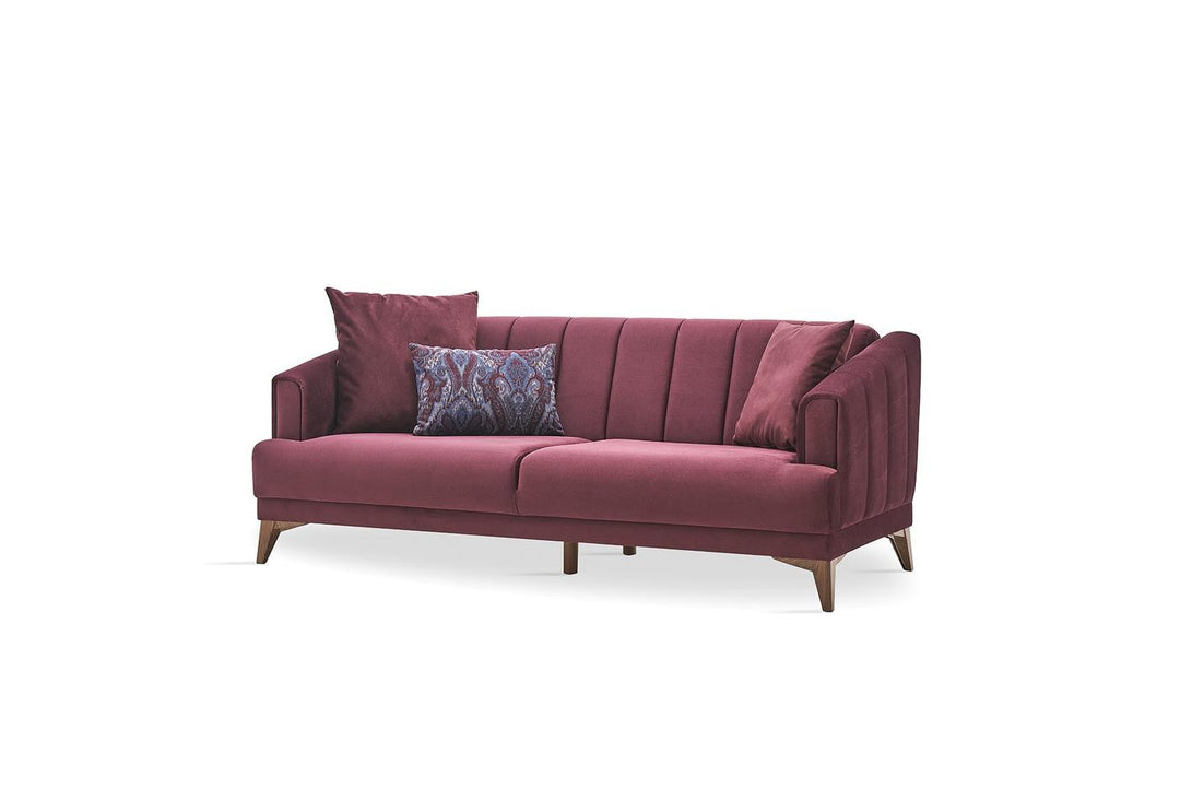 Purple Velvet Sona 2-Seater Sofa