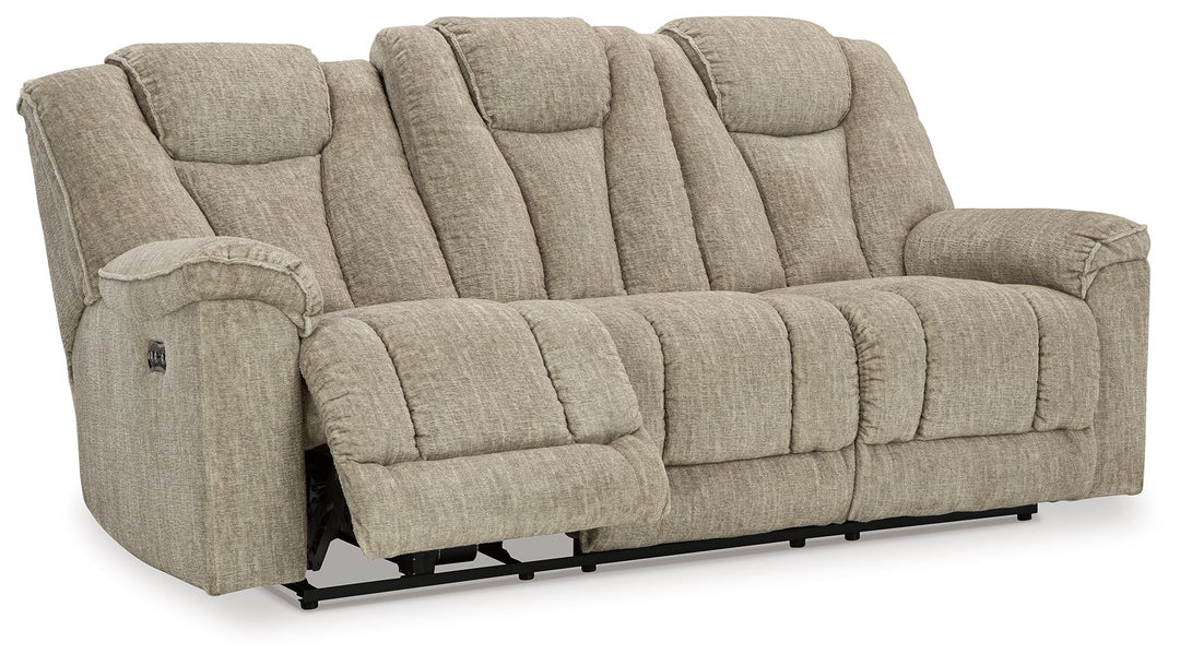 Hindmarsh - Stone - Power Reclining Sofa With Adj Headrest