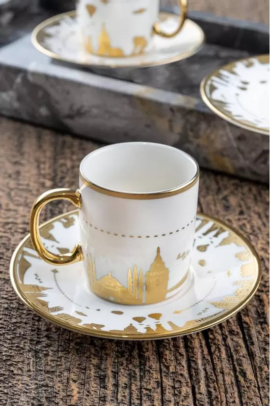 Acar World 6 pcs Turkish Coffee Cup Set