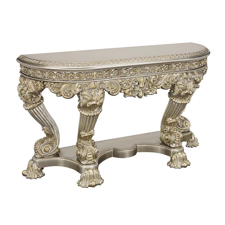 Danae - End Table - Champagne & Gold Finish - 34"