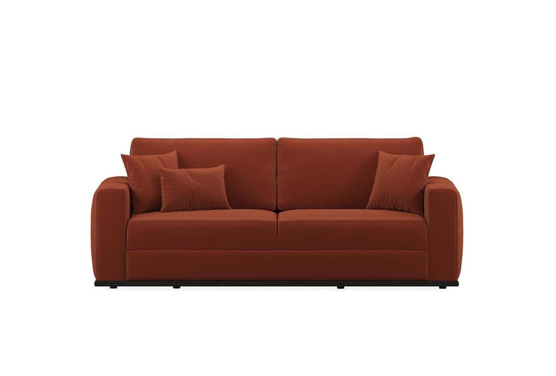 Carino 3-Seater Sofa Bed with Storage, Colt Feather (Orange)