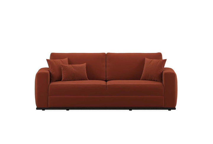 Carino 3-Seater Sofa Bed with Storage, Colt Feather (Orange)